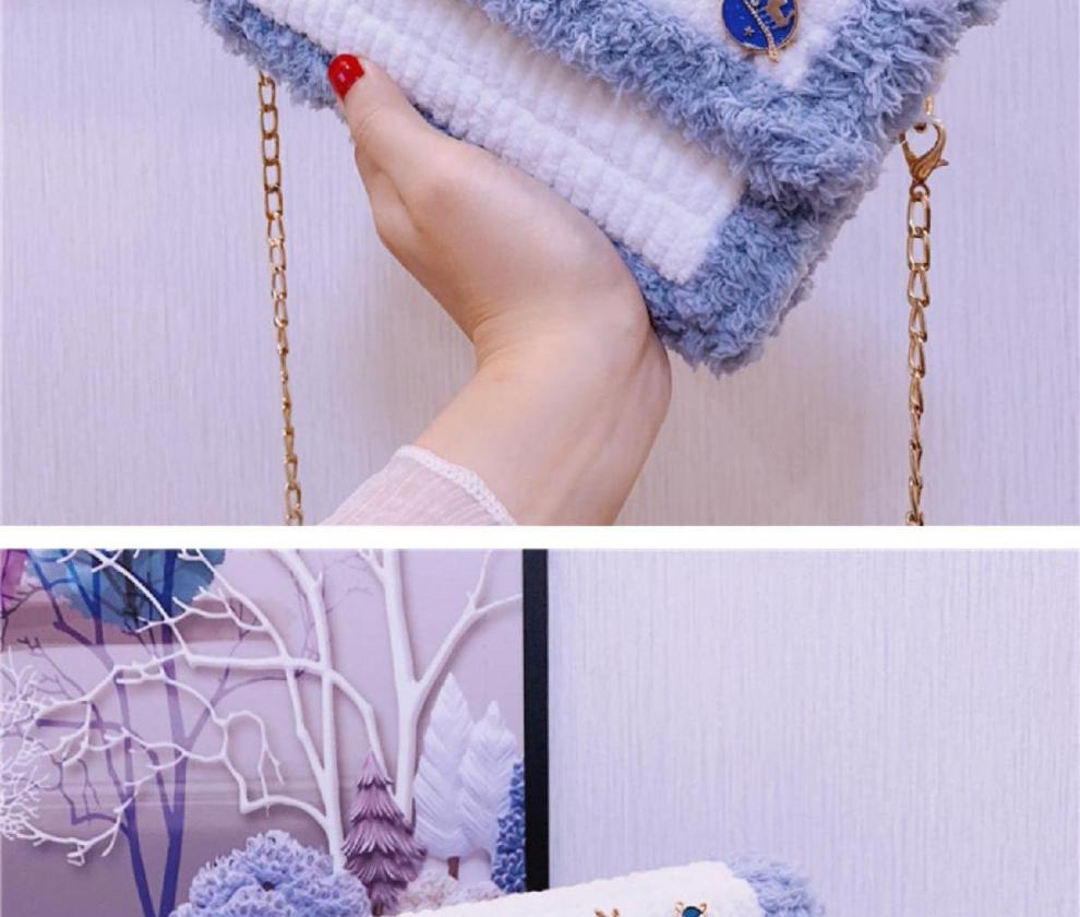 (出行必备)冰条线手工编织包包diy网格包材料包手织自制送女友闺蜜