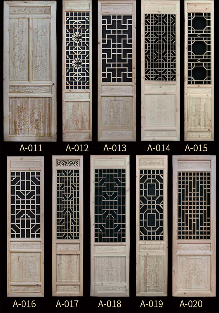 木雕新中式实木镂空花格客厅隔断电视背景墙仿古门窗吊顶玄关月洞门