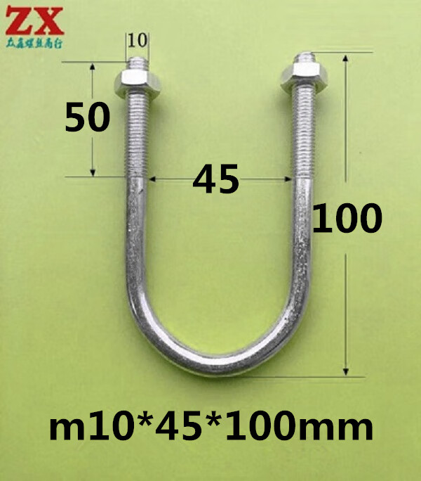 m10加长u型卡箍u型螺栓u型螺丝u形卡扣u型骑马卡抱箍水管夹固定卡 10*