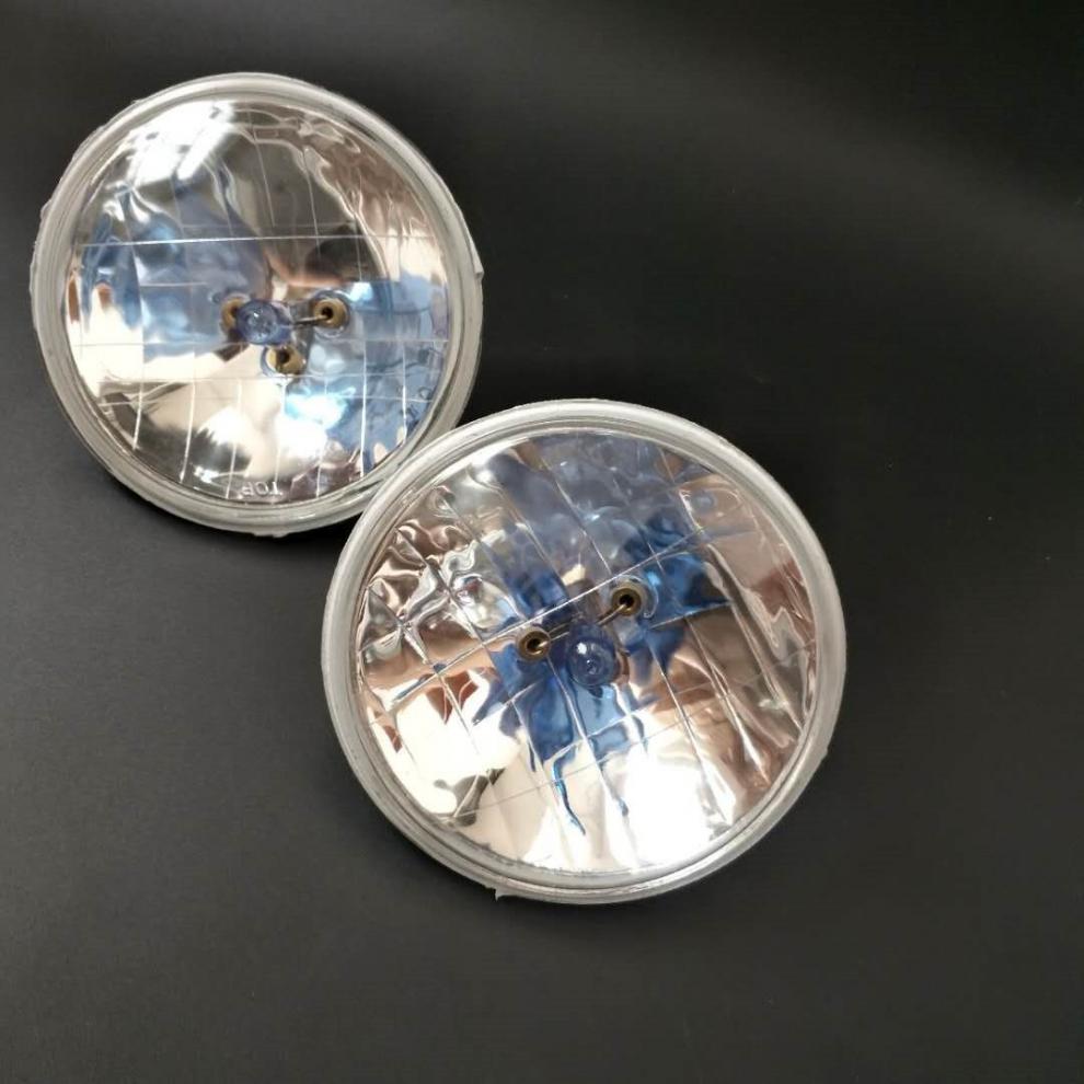 定制适用12v24v汽车货车真空灯前大灯5寸圆灯疝气灯灯芯射灯改装灯超
