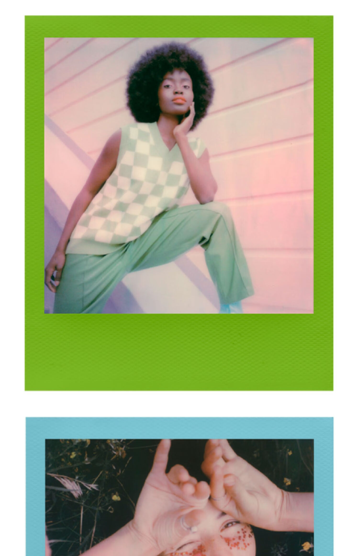 polaroid宝丽来拍立得相机相纸onestep now彩边白边黑白itype胶片赫蓓