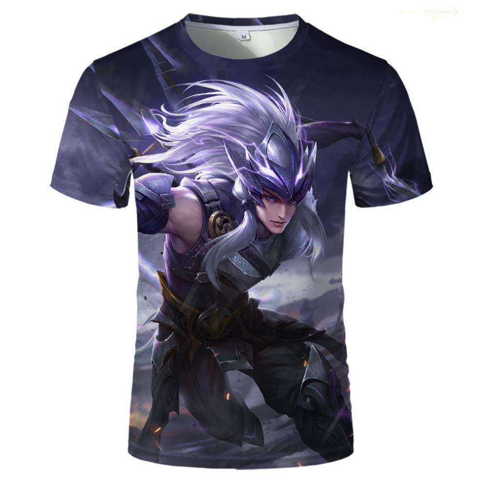 2022王者荣耀t恤耀衣服3d印花短袖同款马超衣服神威中学生青少年n tbb