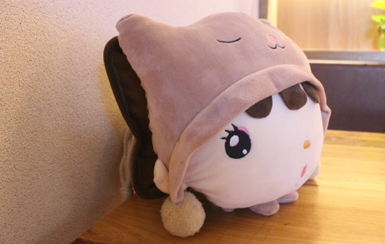 京选品质小孩暖水袋充电式防爆热水袋暖宝宝可爱小孩子毛绒电暖手宝