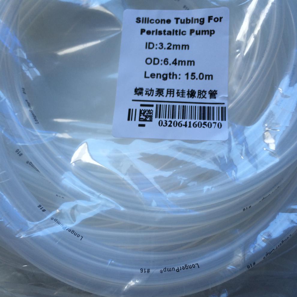 适用于保定兰格longer pump国产蠕动泵硅胶软管 白色82#/米【图片