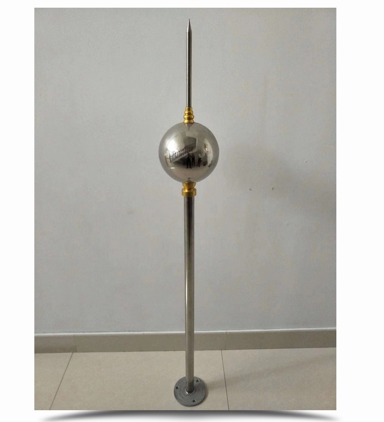 热镀锌不锈钢避雷针室外防雷工程户外房顶建筑物单针球形绝缘定制定制