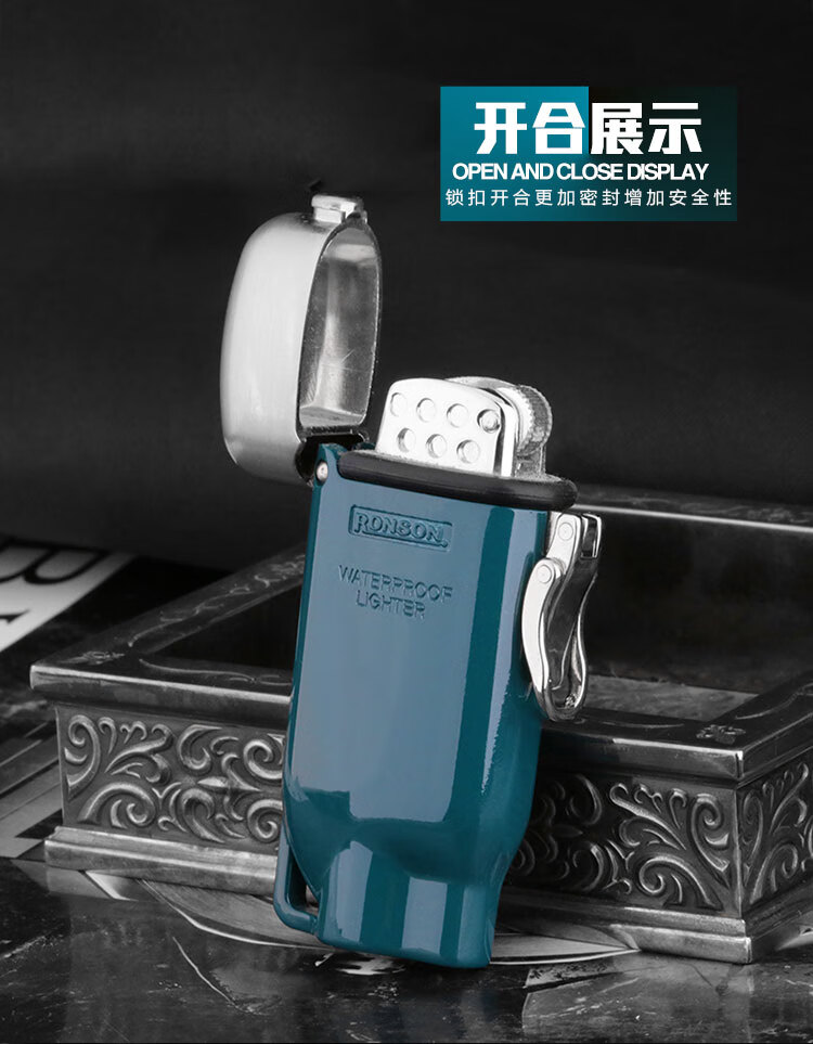 2022新款日本进口风车windmill煤油打火机户外便携防水扣锁彩色烤漆