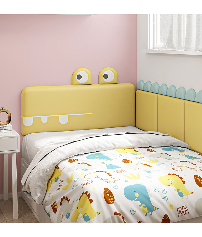 男女童背垫榻榻米男孩子床靠垫墙围软包防撞儿童房靠垫自粘床头板靠背