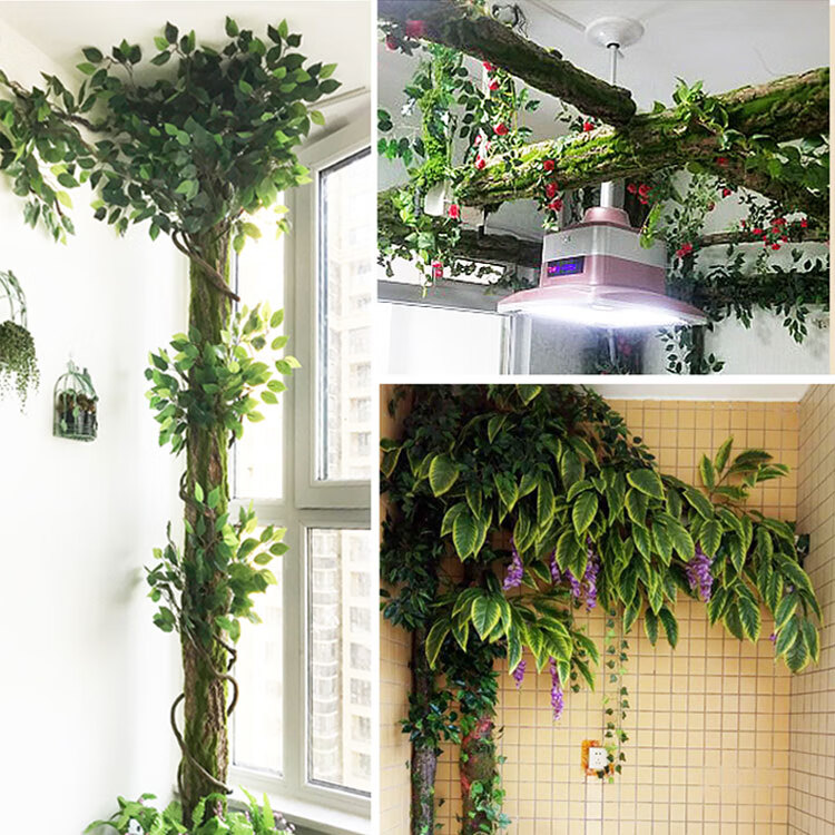 仿真假树皮管道装饰遮挡包下水管消防管管子柱子室内阳台假花藤条