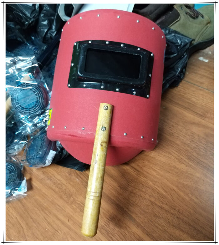 反光衣 卧龙手把电焊面罩 电焊帽焊工面罩面具加大隔热防火加厚造船