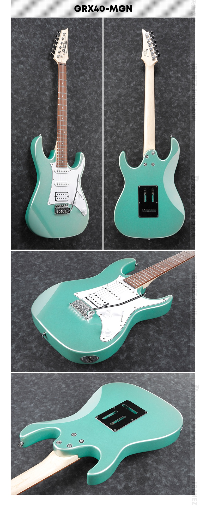 演奏级电吉依班娜grx40/150 grg150/170dx系列电吉他入 grx40-mlb 浅