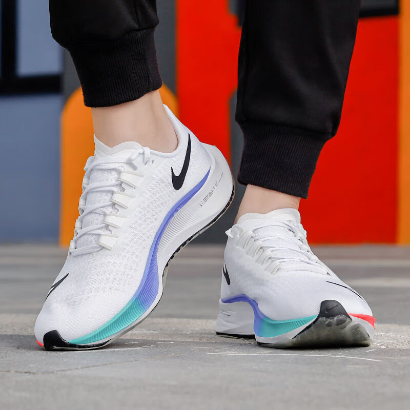 登月37代跑步鞋zoom pegasus飞马37白彩虹男女学生情侣休闲运动鞋