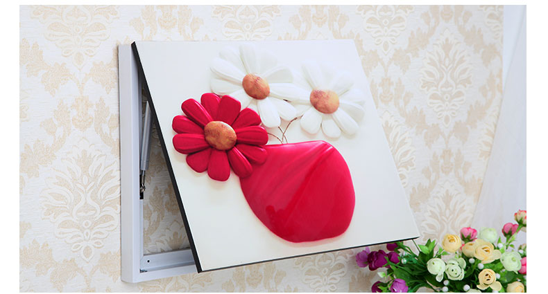 画 遮挡配电表箱弱强电控箱空气总开关电源箱盒子装饰画简约现代客厅