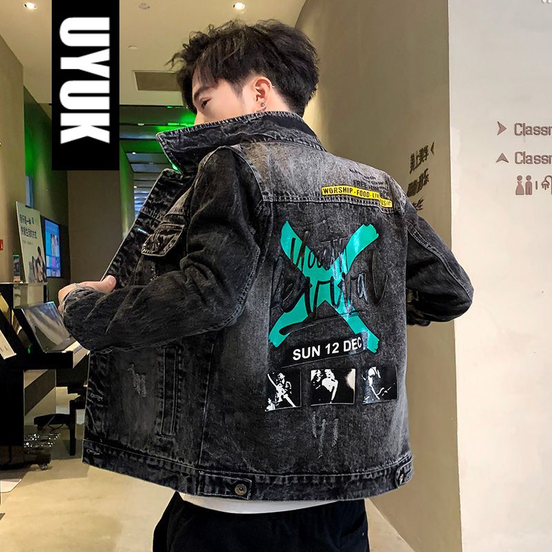 年轻人20大学生25岁30穿的男士外套春季韩版潮流翻领衣服工装潮牌男装