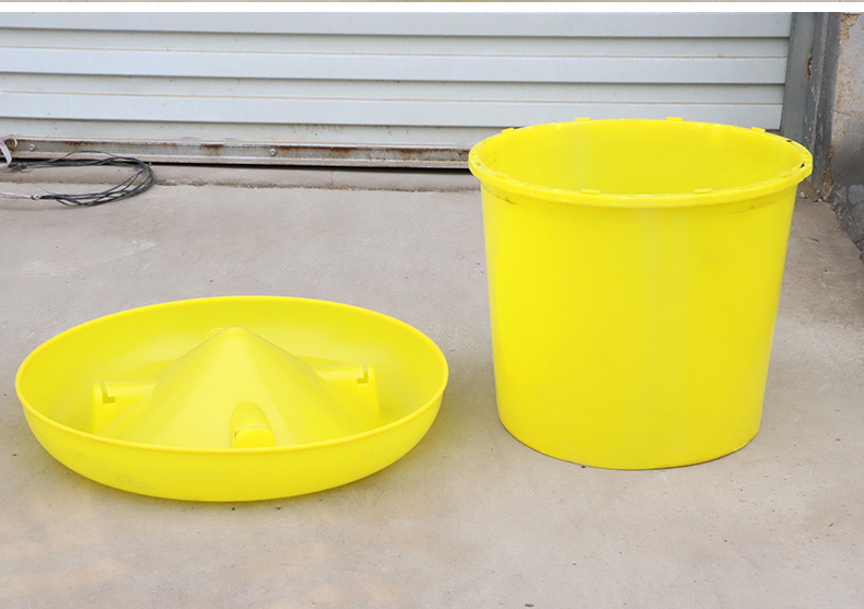 加厚鸡用料槽食槽鸡料桶小鸡喂食器鸡鸭鹅用自动下料桶【图片 价格