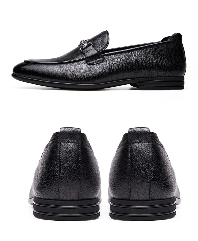 老爷车男鞋子2020春季新款男士真皮单鞋百搭商务休闲皮鞋男单鞋子