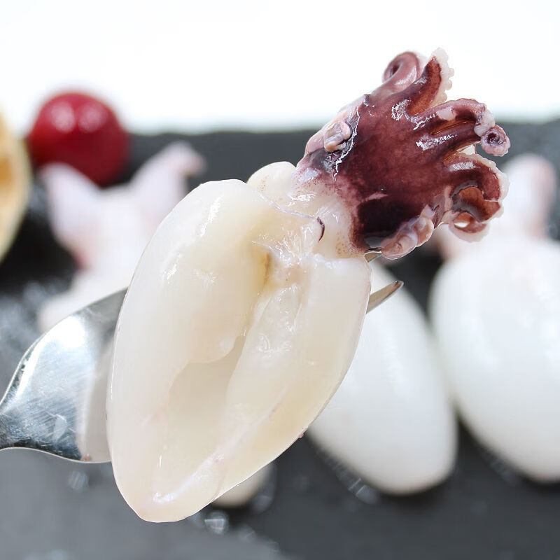 爽口墨鱼仔新鲜爆头去墨囊冷冻海鲜生鲜章鱼仔小墨鱼八爪鱼小乌贼