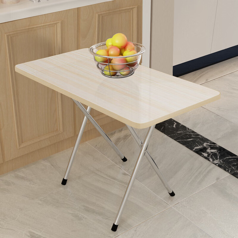 班奇盾折叠桌桌小户型简家用吃饭租房方桌长方形户外宿舍高脚桌巧克力