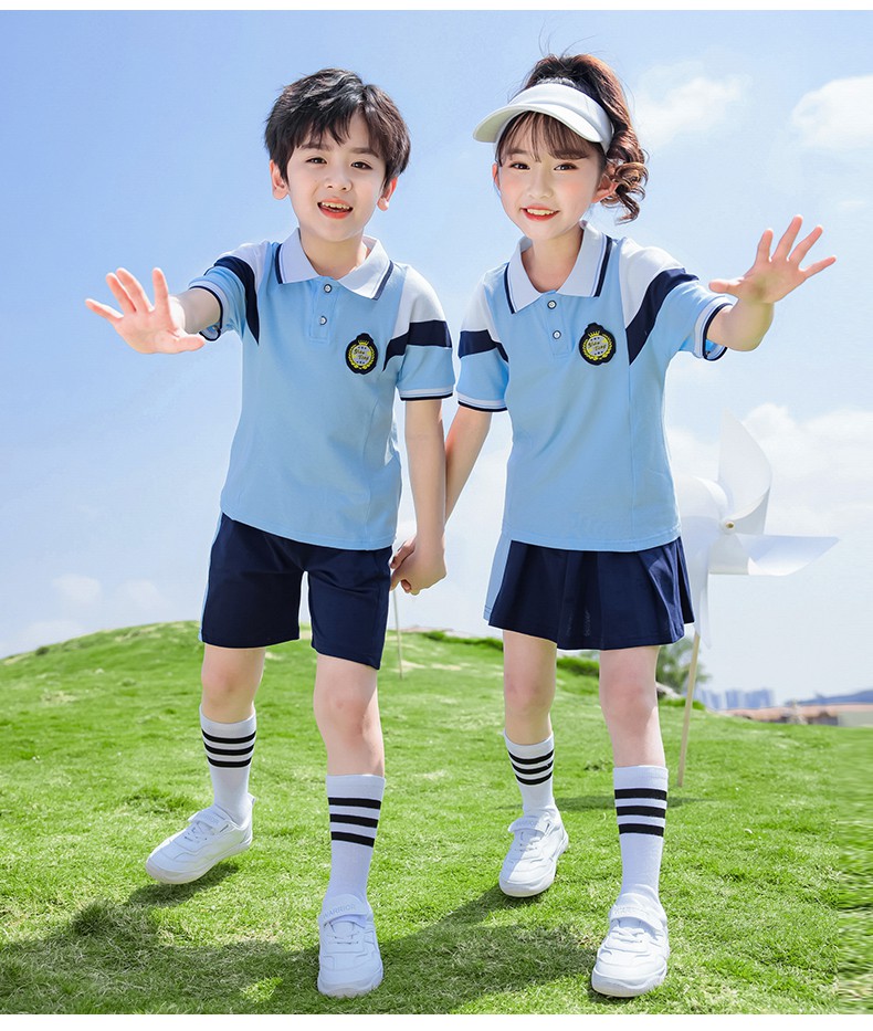 小学生校服夏深圳校服小学生夏装班服定制中学六一儿童毕业照夏季短袖