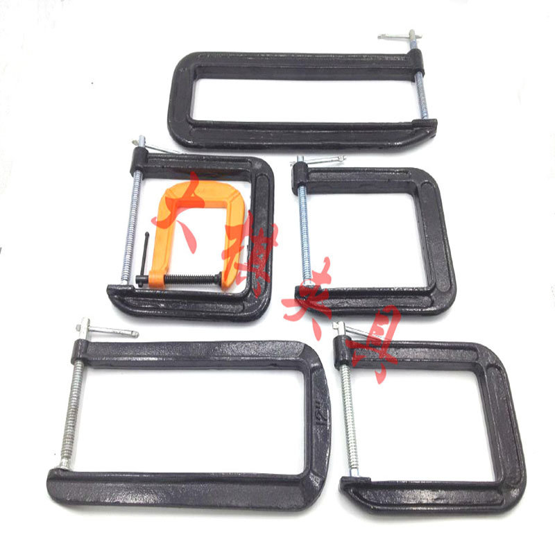 铸钢g字夹c型夹子固定修理卡兰木工夹钳g字工装夹具夹子 3寸深180mm