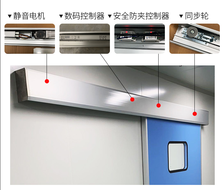 医用手术室气密门医院电动门自动门平移门门脚踏门禁感应门门洞9002