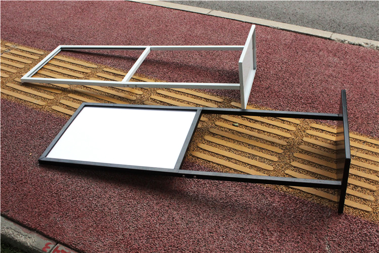 双杆立牌广告牌商场指示牌kt板展架海报架宣传架子 pop落地展示牌 a4