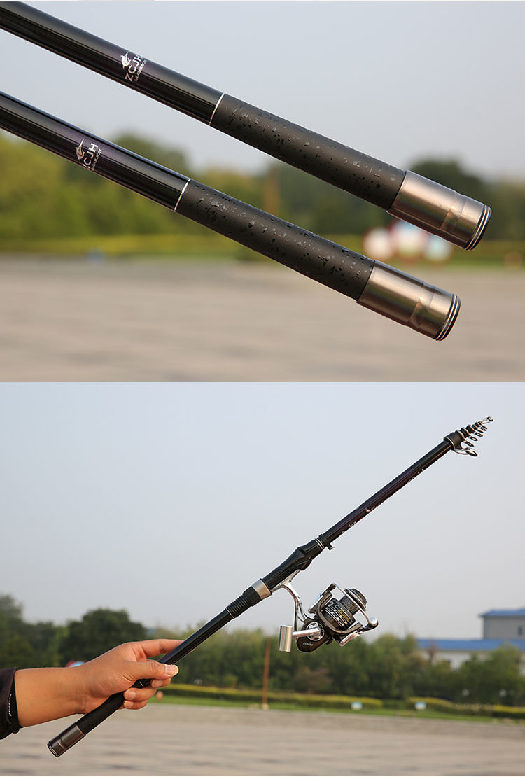 达亿瓦同款进口碳素短节矶钓竿超硬超轻矶竿远投滑漂矶杆手海两用竿