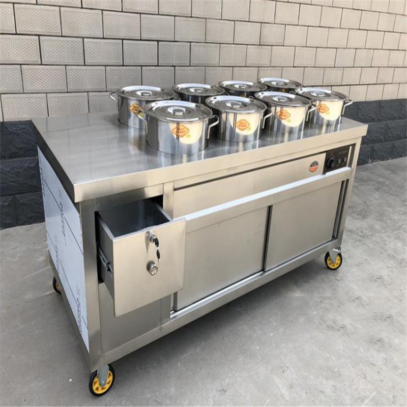 快餐车 小吃车 保温粥车 早餐车 摆摊汤桶车 移动餐车 保温车 不锈钢
