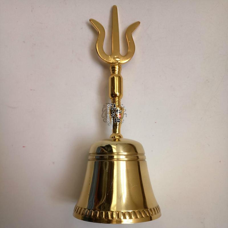 三清铃 道家摇铃道教用品道教 三清铃 三叉铃 道士铜铃道铃佛铃纯铜铃