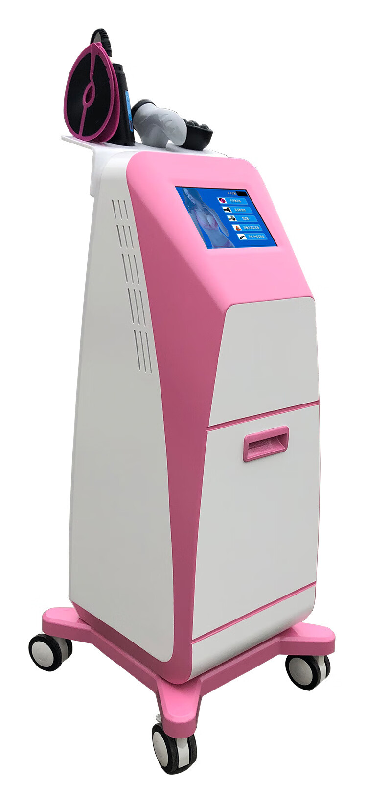 新款美胸皇后检测辅助刮痧美胸提臀拔罐推拿美容院厂家直销仪 粉白