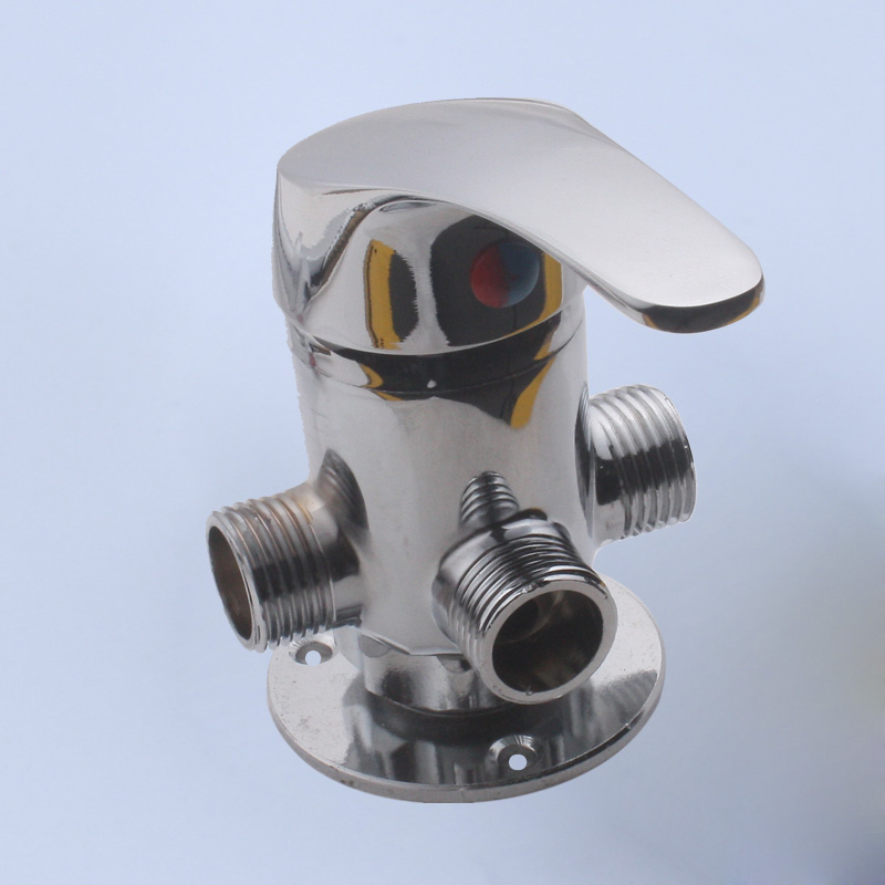 老式明装淋浴混水阀太阳能上水阀门开关浴室冷热水龙头混合阀家用合金