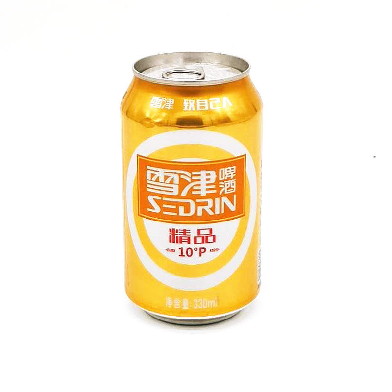 雪津啤酒精品易拉罐英博330ml8瓶泡沫箱装330ml8瓶