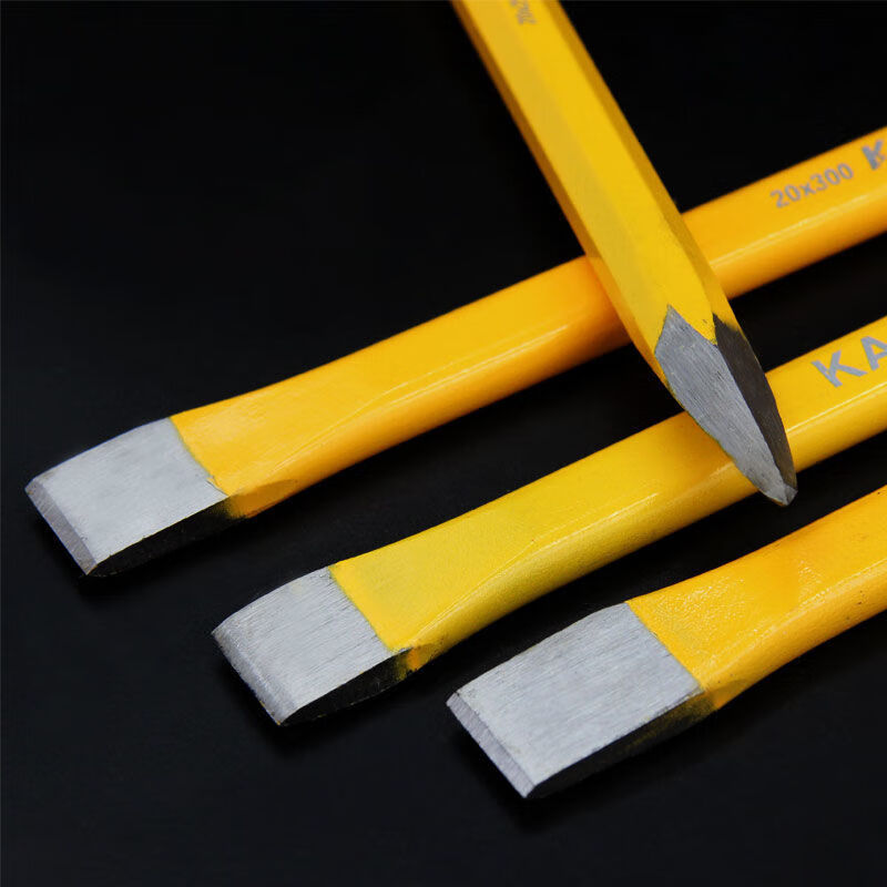 定制凿铁錾子12寸扁凿凿錾铁专用锋钢凿合金錾子凿子扁平凿切削熟铁整