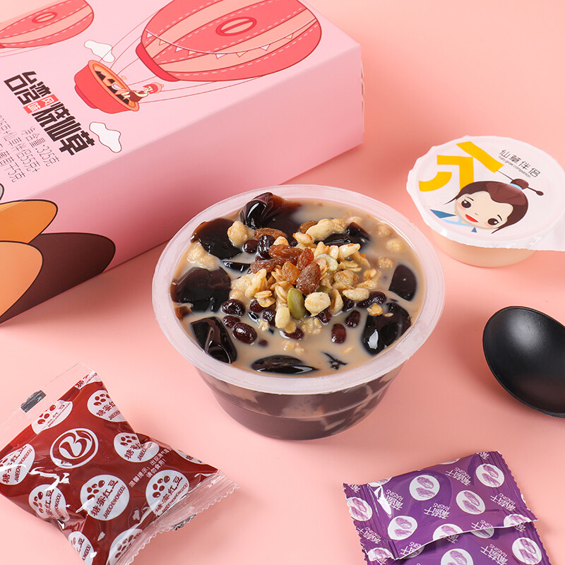 寻味师烧仙草 310g 免煮即食风味红豆烧仙草冻奶茶 红豆味310g*1盒