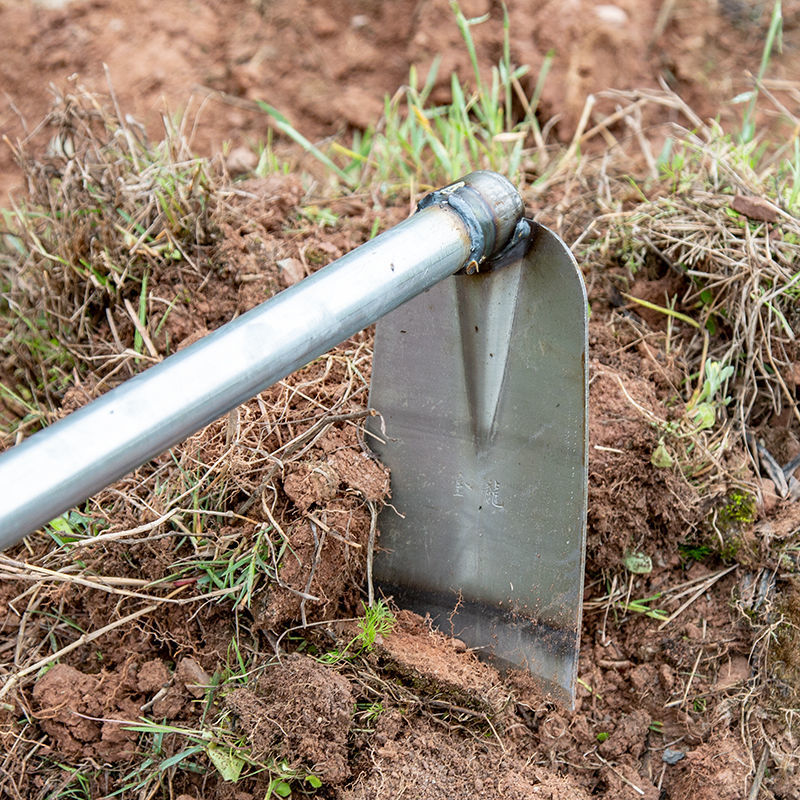 协洛锄头农用具种菜锄草家用户外全钢加厚挖土开荒翻地长柄挖笋大锄头
