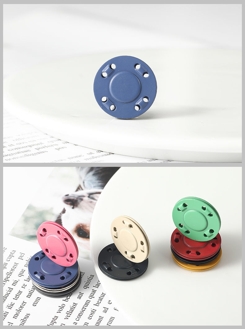 磁吸扣衣服暗扣吸铁扣毛衣磁铁扣强力大衣开衫纽扣子母扣配件扣子白色