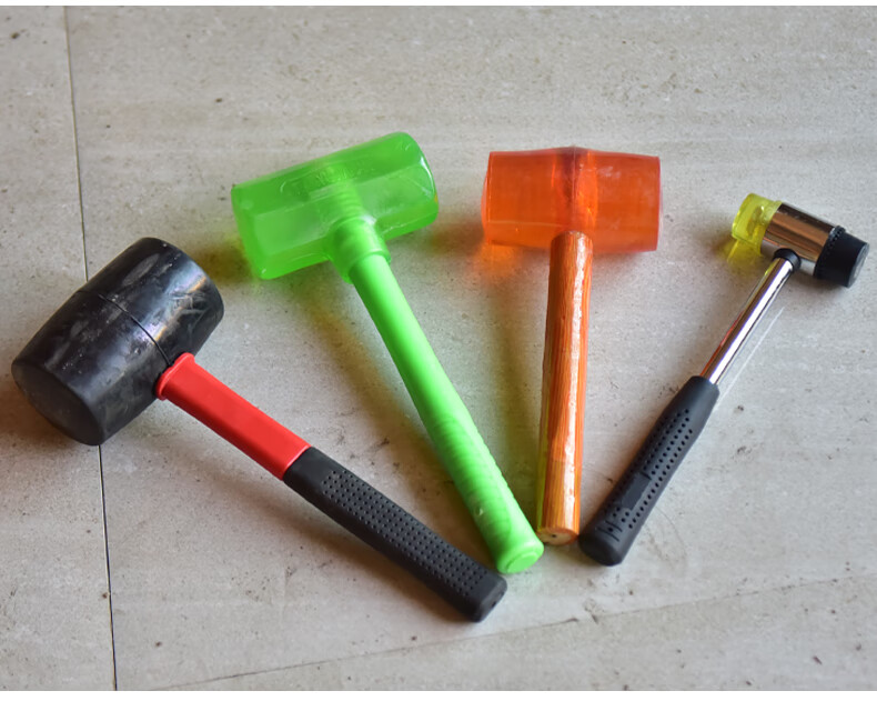 橡胶锤橡皮锤橡胶锤子牛筋锤多功能胶皮锤子敲打锤软胶铺地砖用贴 黑