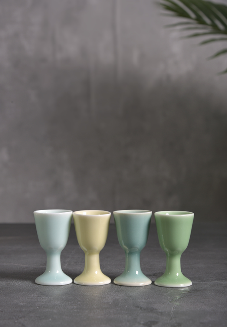 涵青堂陶瓷中式烈酒杯龙泉青瓷茅台酒杯白酒小杯子一口杯黄酒杯10ml