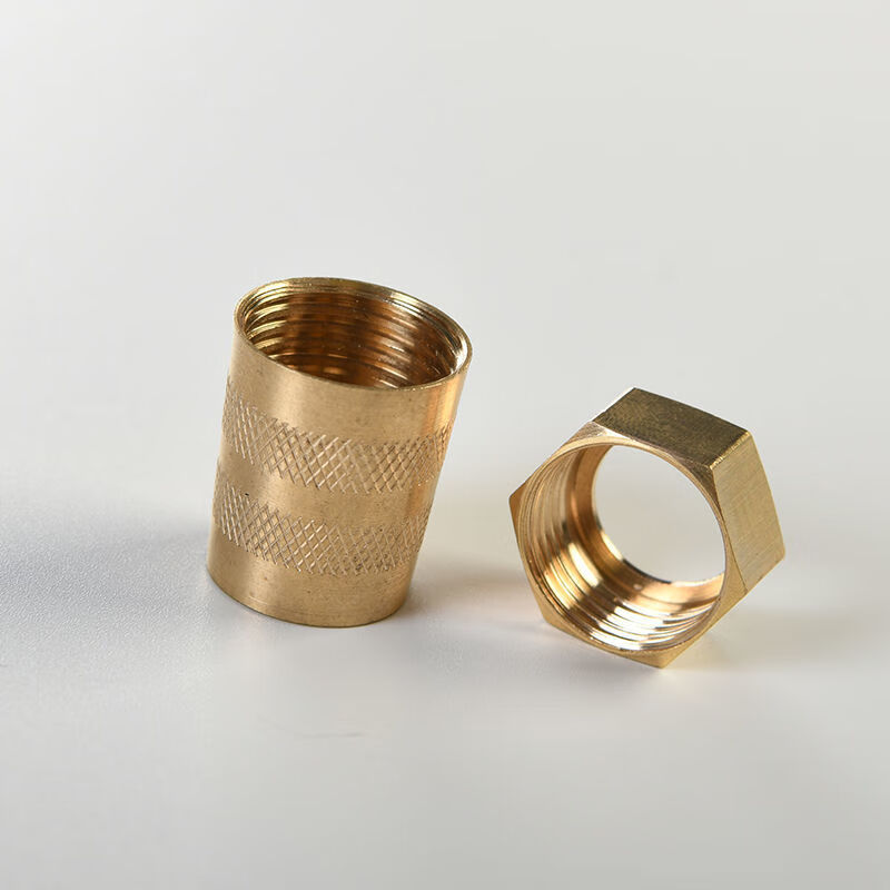 花洒软管连接配件4分接头螺帽家用洗澡喷头出水管淋浴铜接口螺母