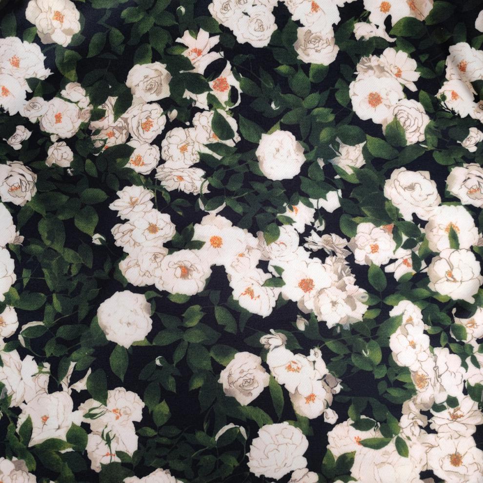 潮牌txfog新款drew小恶魔笑脸杨幂同款笑脸花卉冰玫瑰男女连帽卫衣女