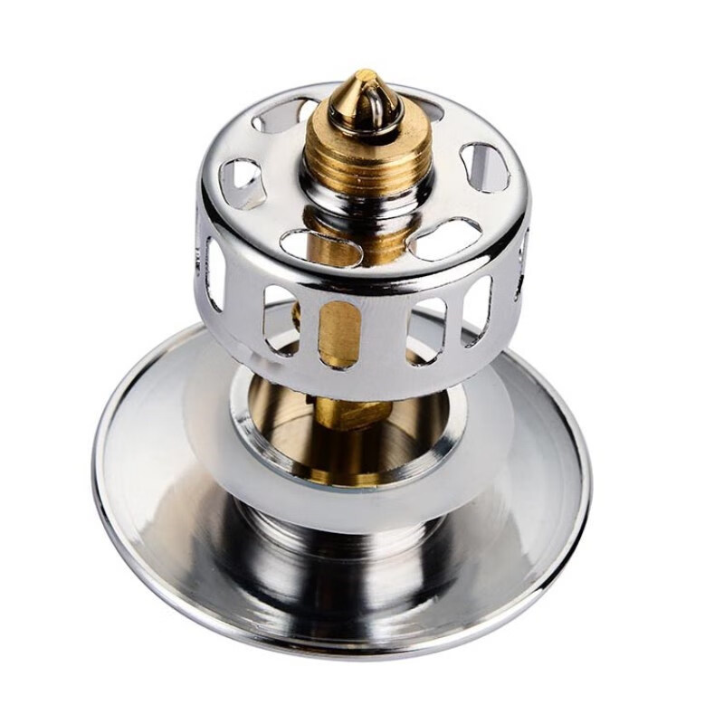 唯彼适用于箭牌toto科勒浴缸配件全铜按压式弹跳塞子下水器下水塞大盖