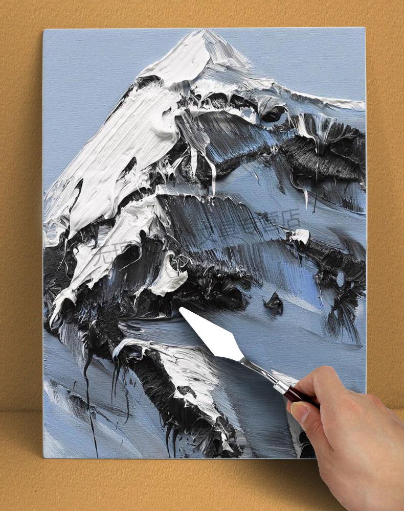 汋约油画刮刀学生多功能调色刀水粉美术画画调色刀丙烯颜料挖刀铲刀