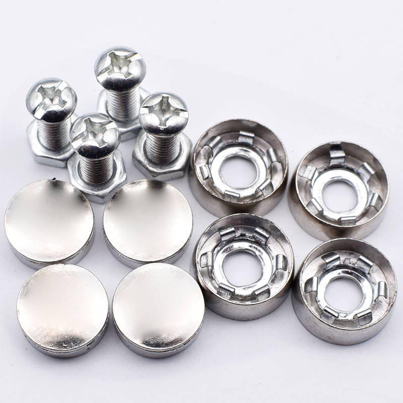 适用于适用于车牌用的螺帽一体螺丝可重复使用的快拆螺丝上牌的螺丝