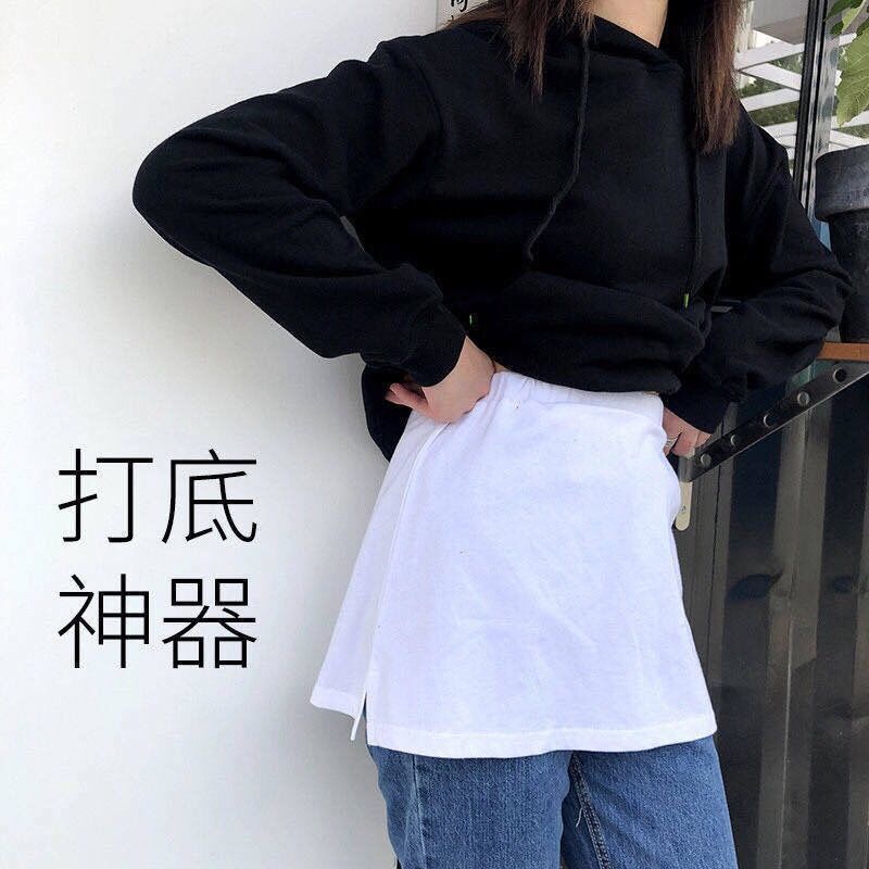 屁帘裙卫衣打底神器冬季打底裙 刺绣卫衣打底神器搭配卫衣毛衣露白边