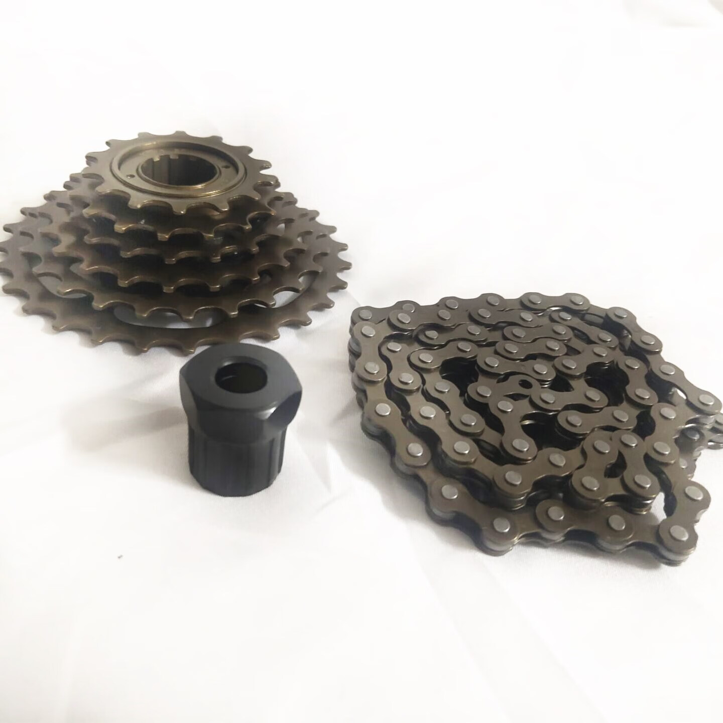 山地自行车飞轮后齿轮6速7速8速旋式变速链条塔伦自行车配件工具三片