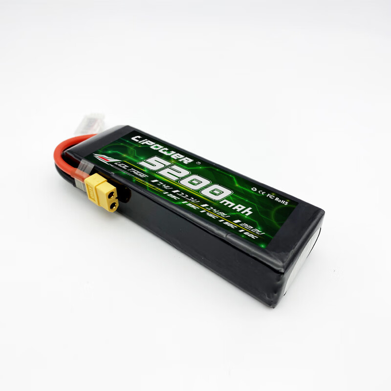 航模电池5200mah111v35c多轴无人机航拍电池车模船模锂电池定制插头请