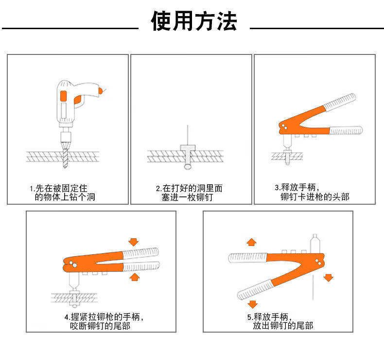 铆钉钳子的用法图片