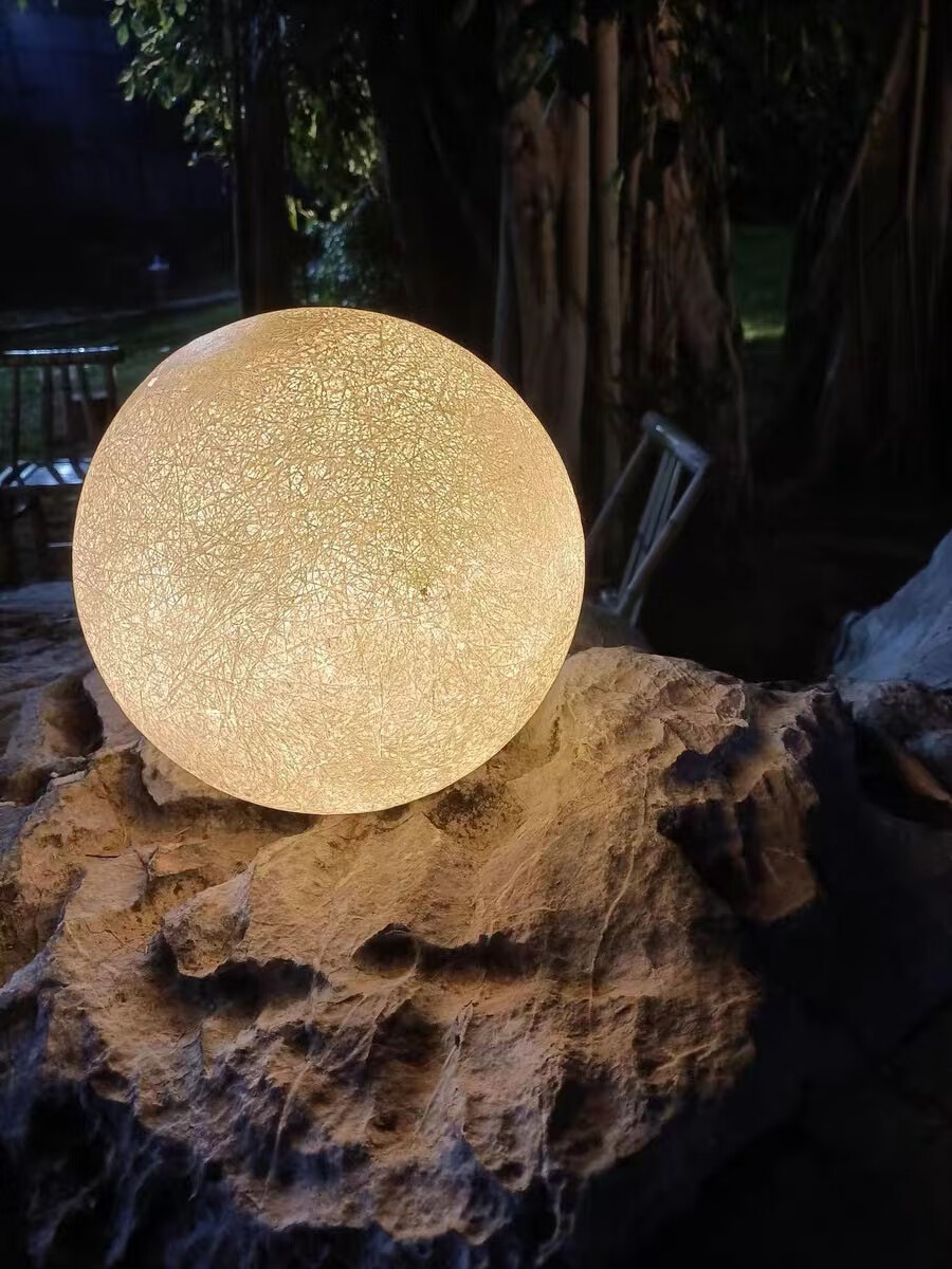 户外月球灯落地灯景观庭院卧室客厅装饰拍照网红轻奢ins民宿d200暖光