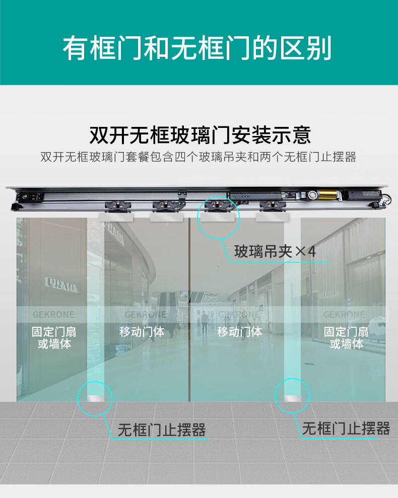 自動門禁機電動平移門玻璃門軌道全套配件s150感應門機組控制器雙開無