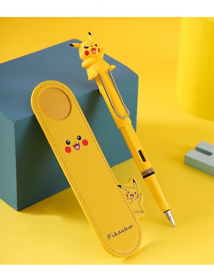 皮卡丘钢笔lamy凌美钢笔者小皮卡丘礼盒学生礼物男女练字可刻字笑脸