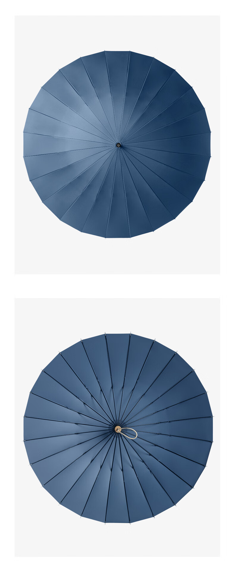 莫兰迪雨伞莫兰迪24骨长柄伞加固防暴风晴雨两用伞男女通用情侣双人